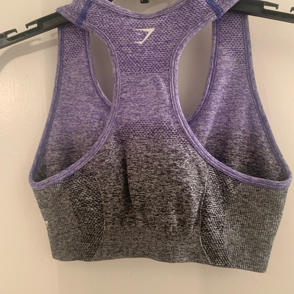 Gymshark Ombré seamless sports bra size small used no cup pads - Picture 2 of 3